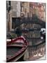 Boats Rest on Still Canal Water, Venice, Italy-Wendy Kaveney-Mounted Photographic Print