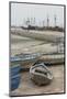 Boats resting on the shore-Natalie Tepper-Mounted Photo