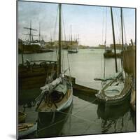 Boats, Saint-Nazaire (Loire-Atlantique, France), around 1900-Leon, Levy et Fils-Mounted Photographic Print