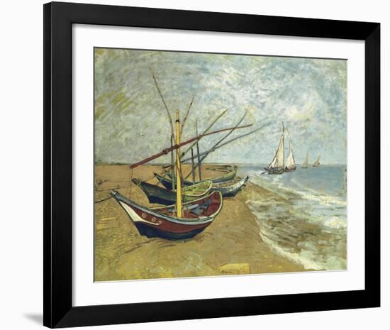 Boats Saintes-maries-Vincent van Gogh-Framed Art Print