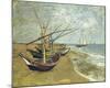 Boats Saintes-maries-Vincent van Gogh-Mounted Art Print