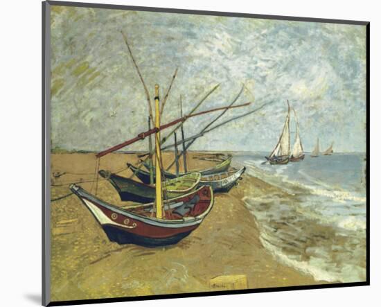 Boats Saintes-maries-Vincent van Gogh-Mounted Giclee Print