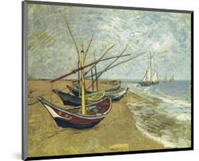 Boats Saintes-maries-Vincent van Gogh-Mounted Giclee Print