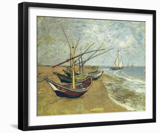 Boats Saintes-maries-Vincent van Gogh-Framed Giclee Print