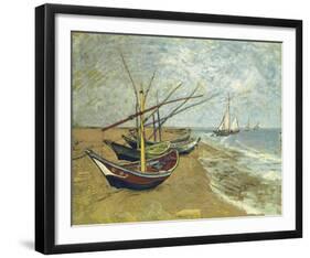 Boats Saintes-maries-Vincent van Gogh-Framed Giclee Print