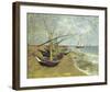 Boats Saintes-maries-Vincent van Gogh-Framed Giclee Print