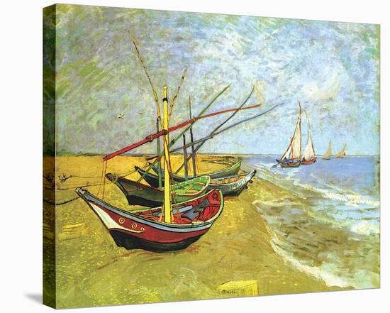 Boats Saintes-maries-Vincent van Gogh-Stretched Canvas