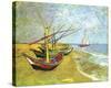 Boats Saintes-maries-Vincent van Gogh-Stretched Canvas