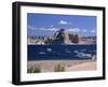 Boats Used for Recreation Moored in Wahweap Marina on Lake Powell in Arizona, USA-Tomlinson Ruth-Framed Photographic Print