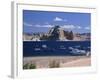 Boats Used for Recreation Moored in Wahweap Marina on Lake Powell in Arizona, USA-Tomlinson Ruth-Framed Photographic Print