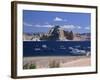 Boats Used for Recreation Moored in Wahweap Marina on Lake Powell in Arizona, USA-Tomlinson Ruth-Framed Photographic Print