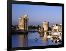 Boats, Vieux Port, Tour Saint-Nicolas, Tour De La Chaine, La Rochelle, France-David Barnes-Framed Photographic Print