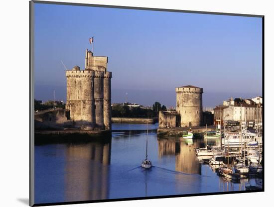 Boats, Vieux Port, Tour Saint-Nicolas, Tour De La Chaine, La Rochelle, France-David Barnes-Mounted Photographic Print