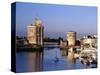 Boats, Vieux Port, Tour Saint-Nicolas, Tour De La Chaine, La Rochelle, France-David Barnes-Stretched Canvas