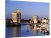 Boats, Vieux Port, Tour Saint-Nicolas, Tour De La Chaine, La Rochelle, France-David Barnes-Stretched Canvas