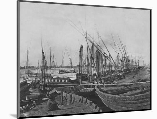 Boats-null-Mounted Photographic Print