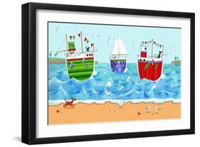 Boats-Peter Adderley-Framed Art Print