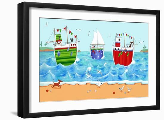 Boats-Peter Adderley-Framed Art Print