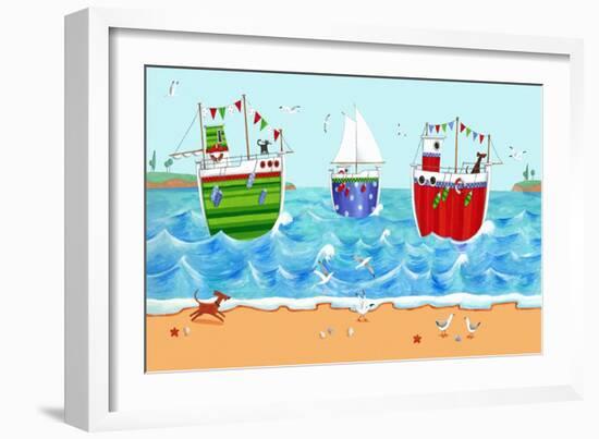 Boats-Peter Adderley-Framed Art Print