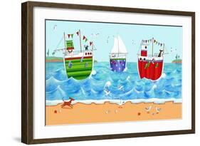 Boats-Peter Adderley-Framed Art Print