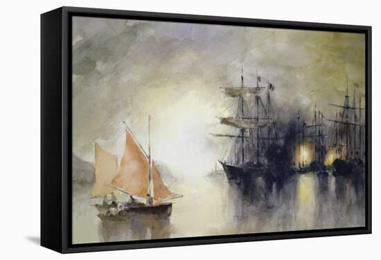 Boats-John Lidzey-Framed Stretched Canvas