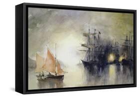 Boats-John Lidzey-Framed Stretched Canvas