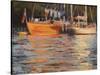 Boats-Jennifer Wright-Stretched Canvas