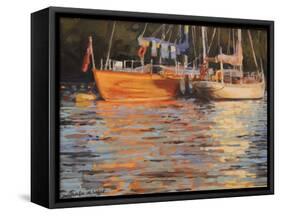 Boats-Jennifer Wright-Framed Stretched Canvas