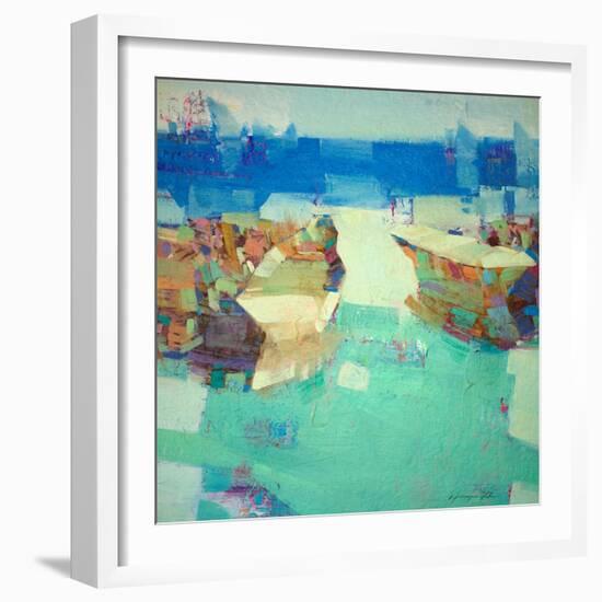 Boats-Vahe Yeremyan-Framed Art Print