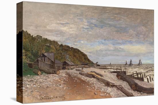 Boatyard Near Honfleur; Le Chantier De Petits Navires, Pres De Honfleur, 1864-Claude Monet-Stretched Canvas