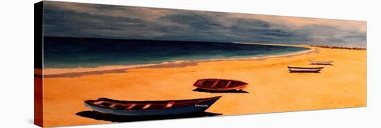 Boavista - Capo Verde Beach and Boats-Markus Bleichner-Stretched Canvas