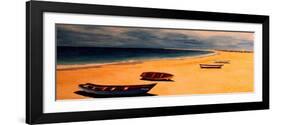 Boavista - Capo Verde Beach and Boats-Markus Bleichner-Framed Art Print