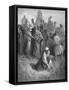 Boaz and Ruth-Gustave Doré-Framed Stretched Canvas