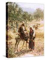 Boaz and Ruth-William Brassey Hole-Stretched Canvas