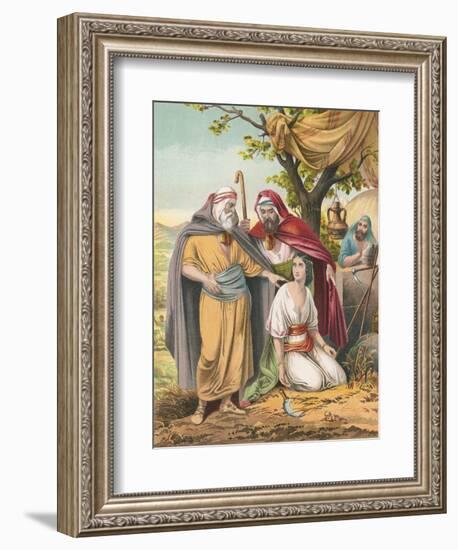 Boaz and Ruth-English School-Framed Giclee Print