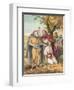 Boaz and Ruth-English School-Framed Giclee Print