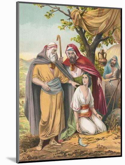 Boaz and Ruth-English School-Mounted Giclee Print