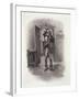 Bob Cratchit and Tiny Tim, Charles Dickens: A Gossip About His Life, by T.Archer, Pub. c.1894-Frederick Barnard-Framed Giclee Print