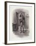 Bob Cratchit and Tiny Tim, Charles Dickens: A Gossip About His Life, by T.Archer, Pub. c.1894-Frederick Barnard-Framed Giclee Print