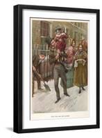 Bob Cratchit and Tiny Tim-null-Framed Photographic Print