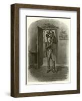 Bob Cratchit and Tiny Tim-Frederick Barnard-Framed Giclee Print