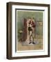 Bob Cratchit with "Tiny Tim" His Crippled Youngest Son-Frederick Barnard-Framed Art Print