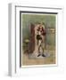 Bob Cratchit with "Tiny Tim" His Crippled Youngest Son-Frederick Barnard-Framed Art Print