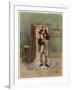 Bob Cratchit with "Tiny Tim" His Crippled Youngest Son-Frederick Barnard-Framed Art Print