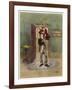 Bob Cratchit with "Tiny Tim" His Crippled Youngest Son-Frederick Barnard-Framed Art Print