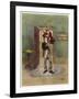 Bob Cratchit with "Tiny Tim" His Crippled Youngest Son-Frederick Barnard-Framed Art Print