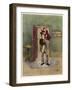 Bob Cratchit with "Tiny Tim" His Crippled Youngest Son-Frederick Barnard-Framed Art Print