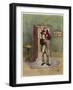 Bob Cratchit with "Tiny Tim" His Crippled Youngest Son-Frederick Barnard-Framed Art Print