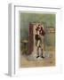 Bob Cratchit with "Tiny Tim" His Crippled Youngest Son-Frederick Barnard-Framed Art Print