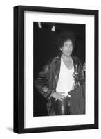 Bob Dylan at Podium-null-Framed Art Print